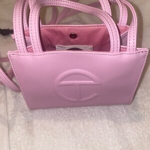 Telfar Pink Mini Shopping Bag
